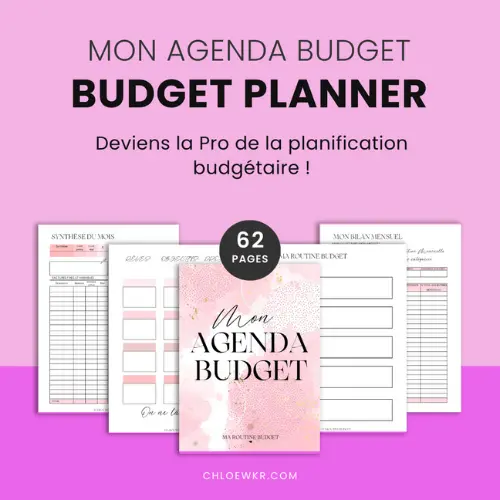 Mon Agenda Budget : le budget planner à imprimer, 62 fiches budget complet en français à imprimer