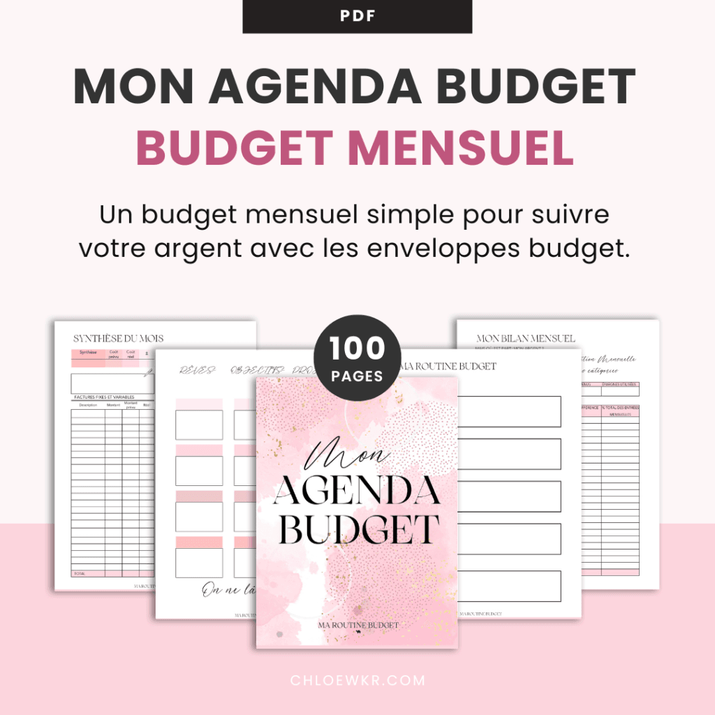 Budget mensuel à imprimer : votre planner avec enveloppes budget