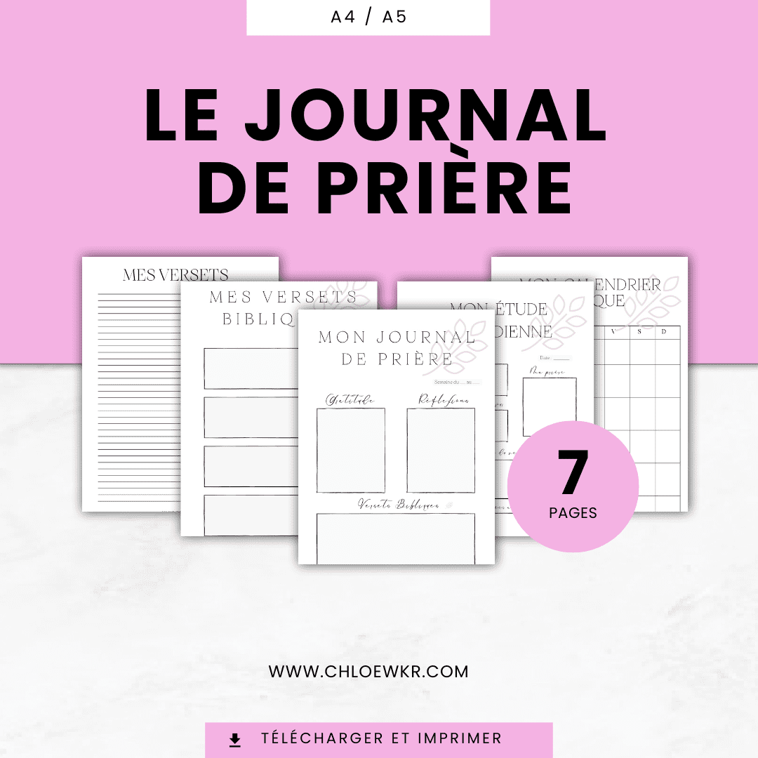 le journal de prière pour les femmes chrétiennes