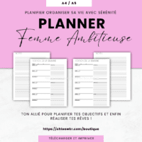 planner femme ambitieuse