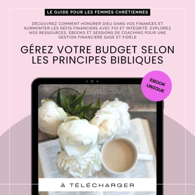 ebook femme chrétienne pour gerer son budget selon la parole de Dieu