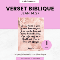 verset biblique en français jean 14.27