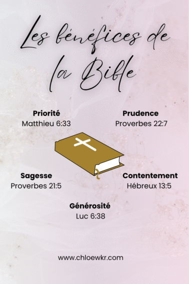 5 bénéfices de la bible pour gérer son budget