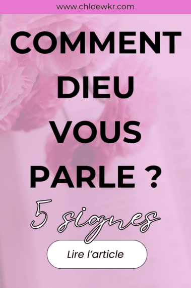 5 signes que Dieu vous parle