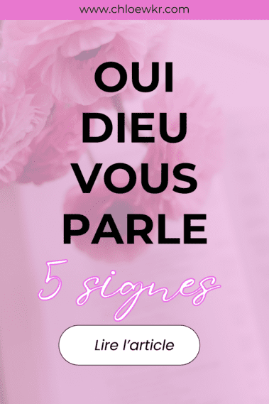 femme chrétienne ; 5 signes que Dieu vous parle