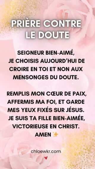 Prière chrétienne pour briser le doute, femmes victorieuses victorieuses face au doute