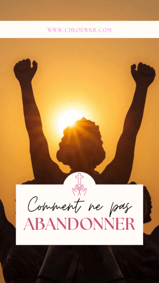 N'abandonnez pas dans le processus de la promesse