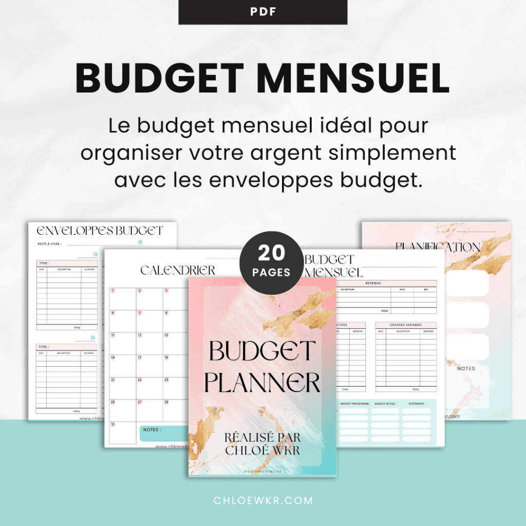 Budget mensuel pdf enveloppes budget