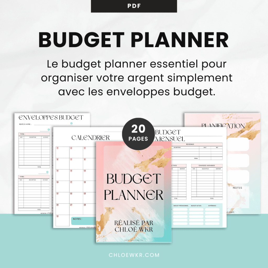 Budget planner pdf enveloppes budget, budget biblique femme, méthode enveloppes budget