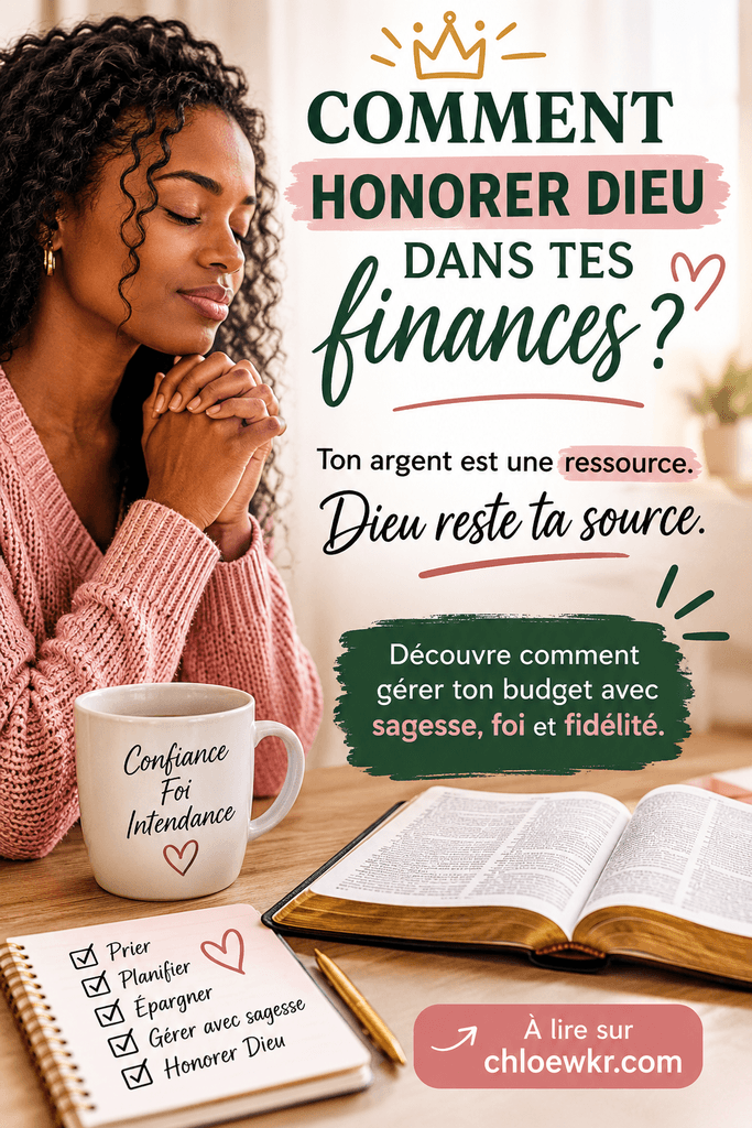 Comment honorer Dieu dans tes finances chloe wkr coach budget chretien