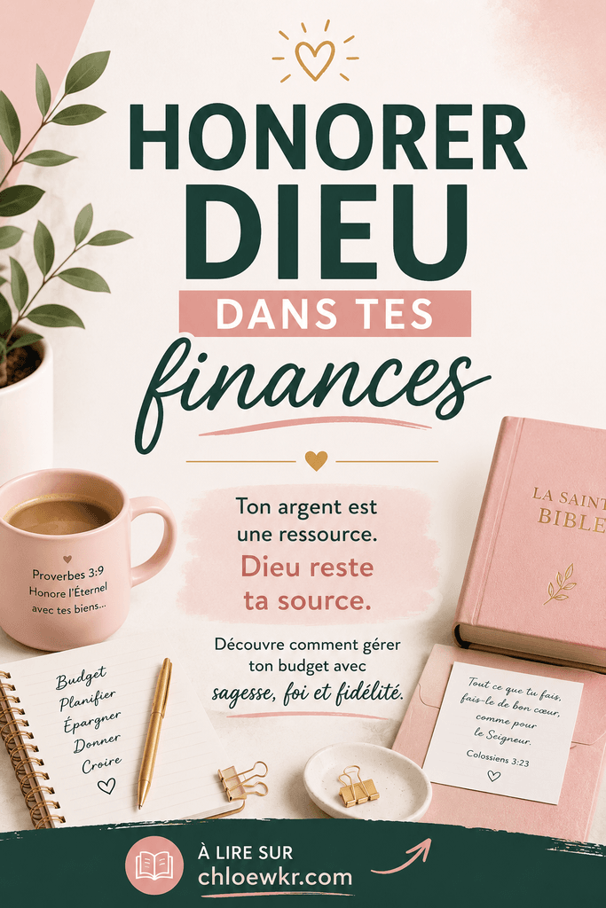 chloe coach budget suisse finance chretienne Comment honorer Dieu dans tes finances