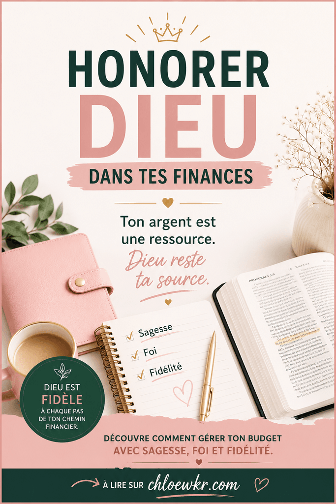 chloe wkr coach finance chretien Comment honorer Dieu dans tes finances