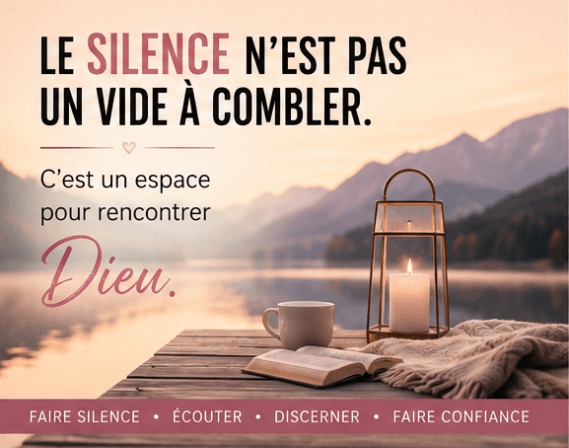 écoute Dieu - le silence n'est pas un vide à combler