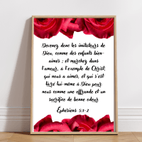 affiche verset biblique éphésiens 51-2